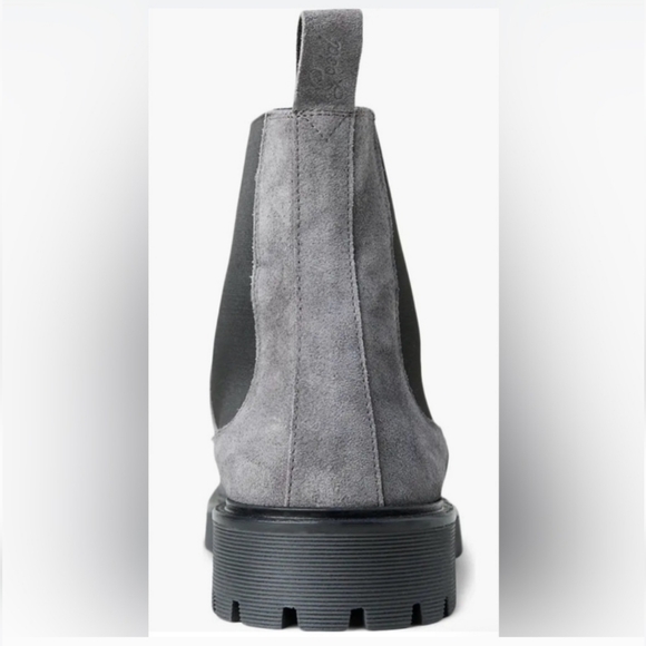 NEW GOOD MAN BRAND Modern City Oiled Suede Chelsea Boot Charcoal 9 - Picture 4 of 13